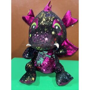 Toy Factory plush galaxy dragon, black,